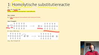 homolytische substitutiereactie  reactie met radicalen [upl. by Keily]