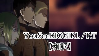 YouSeeBIGGIRL TT 和訳【進撃の巨人】 [upl. by Anahcra]