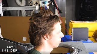 This Robot Can Cut Your Hair And Make Small Talk [upl. by Ecinrev852]