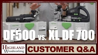 Festool Domino DF500 vs DF700 Joiner Model Comparison [upl. by Elayne]