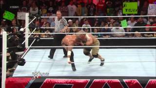 John Cena vs CM Punk  Winner faces The Rock for the WWE Title at WrestleMania Raw Feb 25 2013 [upl. by Anayt564]