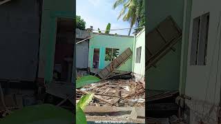 Giant Demolition of 100 Year Old House Destroyed by Typhoon for Wood Recycling I Akie The Carpenter [upl. by Caruso]