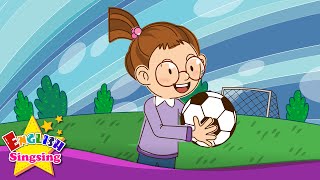 Lets play soccer baseball Suggestion  Education English song with lyrics  Sing a song [upl. by Laws244]