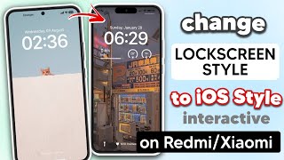 Change Lockscreen to iOS Style Interactive on Redmi Xiaomi or MIUI [upl. by Nohsreg]