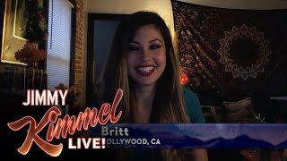 Jimmy Kimmel Chats with Britt from The Bachelor [upl. by Eisenberg646]