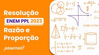 ENEM PPL 2023  RAZÃO E PROPORÇÃO  Estudantes de psicologia experimental estão analisando um [upl. by Eahc]