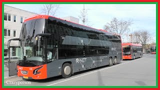 VDL Citea Dubbeldekker Bus en Andere Bussen Amsterdam Zuid [upl. by Bartosch542]