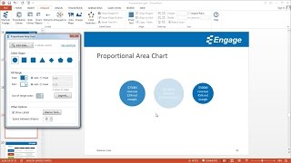 Create a Proportional Area Chart in Engage PowerPoint addin [upl. by Peggi]