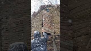 Fourlegged hut and snow winter [upl. by Jolynn]