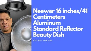 Neewer 16 inches41 Centimeters Aluminum Standard Reflector Beauty Dish [upl. by Samuele]