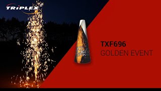 FAJERWERKI TXF696 GOLDEN EVENT FOUNTAIN F2 TRIPLEX FIREWORKS [upl. by Breskin190]