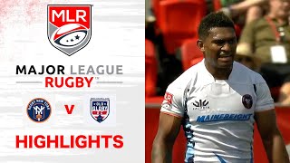 Waisake Naholo is tearing it up in MLR  New York vs Old Glory  MLR Rugby Highlights [upl. by Nylarej]