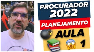 🔴 PLANEJAMENTO 2022 PARA QUEM QUER PASSAR EM CONCURSO DE PROCURADOR  AULA 1  UBIRAJARA 🔴 [upl. by Maillil520]