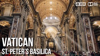 Saint Peter’s Square amp Basilica 🇻🇦 Vatican City 4K HDR Walking Tour [upl. by Akerley]