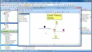 2012 MAXQDA 10 and MAXQDA 11 MAXMaps  Code Theory Model [upl. by Ymia542]