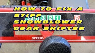 How To Fix A Snowblower That Wont Shift Gears [upl. by Talmud]