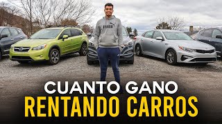 Cuanto Dinero Gano RENTANDO CARROS EN ESTADOS UNIDOS [upl. by Ivers720]