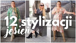 MIERZYMY 12 STYLIZACJI NA JESIEŃ🍂🍁 sukienki botki sneakersy pierwsze kurtki [upl. by Wendelin]