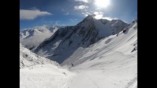 Ski Freeride Les Arcs  Couloir de Valdez Aiguille Rouge 3226m Top to Bottom [upl. by Clark456]