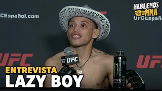 LAZY BOY se pone EMOCIONAL tras cumplir su sueño en UFC Mexico [upl. by Edyth]