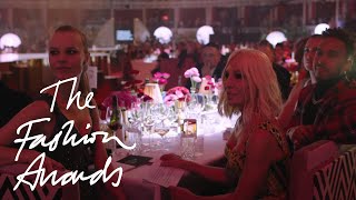 Donatella Versace  The Fashion Icon Award  The Fashion Awards 2017 [upl. by Norven]