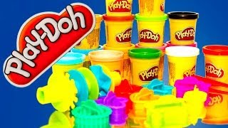 Play Doh 18 Mega Pack Colors Playdough 16 Accessories Unboxing PlayDoh [upl. by Yelnahs]