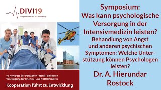 DIVI 2019 Welche Unterstützung können Psychologen leisten Dr Hierundar [upl. by Aisatsan]