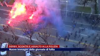 Etg  Scontri ultras ComoVarese nuove immagini dei tafferugli [upl. by Nraa]