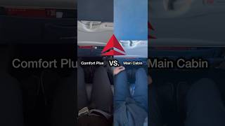 DELTA COMFORT PLUS VS MAIN CABIN SEAT COMPARISON ON BOMBARDIER CRJ900  MCI to JFK travel Delta [upl. by Willard]