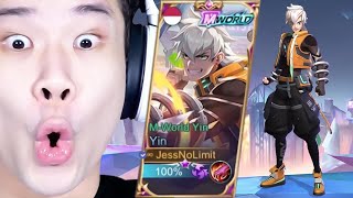 Skin Terbaru Yin MWorld Kualitas Rp1000000  Mobile Legends [upl. by Savil]