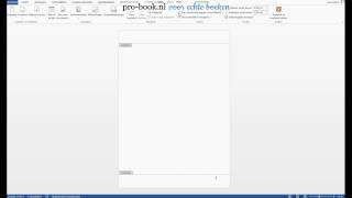 Boek opmaken in Word 2 Paginanummering [upl. by Quintilla]