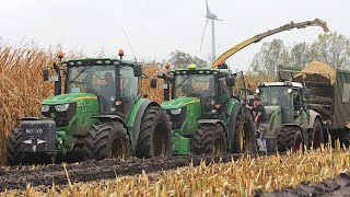 Maishäckseln extrem im Moor  Krone Big X 850  Modderen in de mais  Schlammschlacht  In the mud [upl. by Dralliw948]