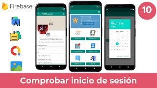 10 Comprobar inicio de sesión  Crea una Agenda Profesional con Android Studio y Firebase [upl. by Hamitaf273]