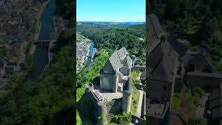 Discovering Vianden Castle Luxembourg from Above 🏰🚁 [upl. by Erb453]