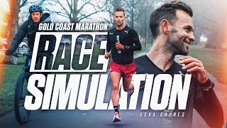 Gold Coast Marathon Race Simulation w Oska Baynes [upl. by Noiraa787]