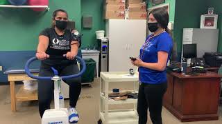 FGCU ES Astrand Rhyming Cycle Ergometer Test  2020 [upl. by Elocen]