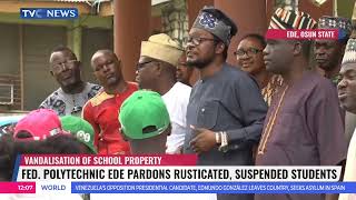 Federal Polytechnic Ede Pardons Rusticated Suspected Students [upl. by Ursola]