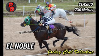 EL NOBLE JOCKEY CLUB VALENTINE  SARMIENTO 171223 [upl. by Hildagard]