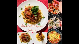 Tomato amp Capers Pastacookingpasta mukbanggourmetfoods easyrecipeamoreeasyhowto amoremaria [upl. by Jordison569]