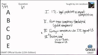 GMAT Verbal Official Guide Sample Lesson 1 14 [upl. by Htomit]