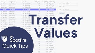 Transfer marked data to document properties in Spotfire [upl. by Adriano]