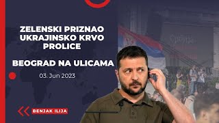 ZELENSKI PRIZNAO UKRAJINSKO KRVOPROLICE BEOGRAD NA ULICAMA [upl. by Gerladina168]