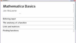 Mathematica Basics [upl. by Etoile]