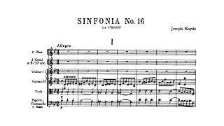 Haydn Symphony No 16 in Bflat major with Score [upl. by Leigha]