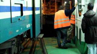 Railway ferry arriving at Messina Marittima [upl. by Eirahs]