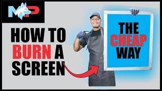 Cheap way to Burn a Screen for Beginners  Part 3 Screen printing from start to finish [upl. by Otrebcire]