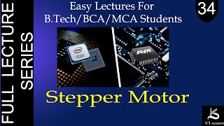 Stepper Motor  Microprocessor And Microcontroller  BTech  Lect 34 [upl. by Polak890]