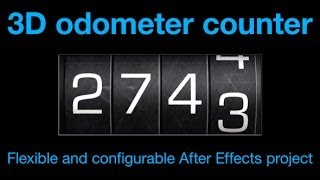 Odometer number counter After Effects Template [upl. by Eniamert]