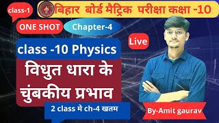 विद्धुत धारा का चम्बकीय प्रभाव one shot class 1 byamit gaurav class1 2 VIDEO मे CHAPTER [upl. by Livy]