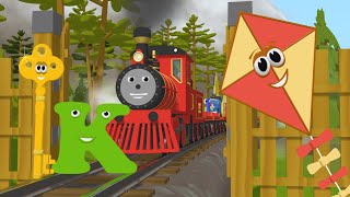 Learn about the Letter K  The Alphabet Adventure With Alice And Shawn The Train [upl. by Thia]